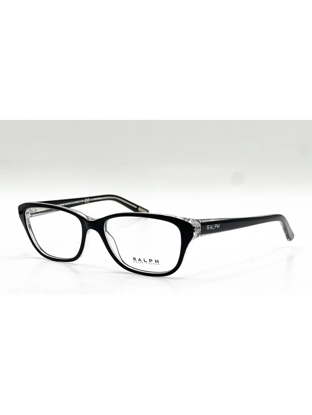 Ralph Lauren RA 7020 541 Polished Black Transparent Eyeglass Frames 52-16-135